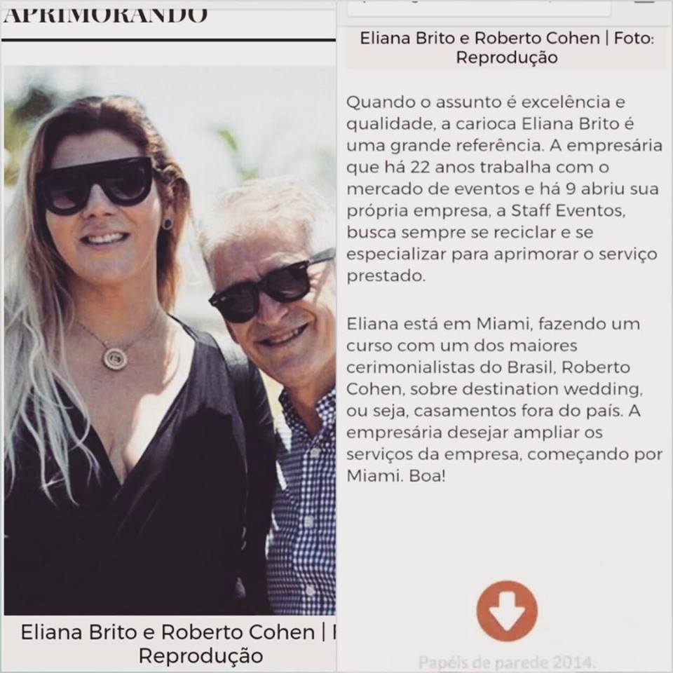 Eliana Brito - Curso Miami Staff Eventos